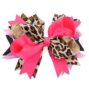 loepard print and pink bow